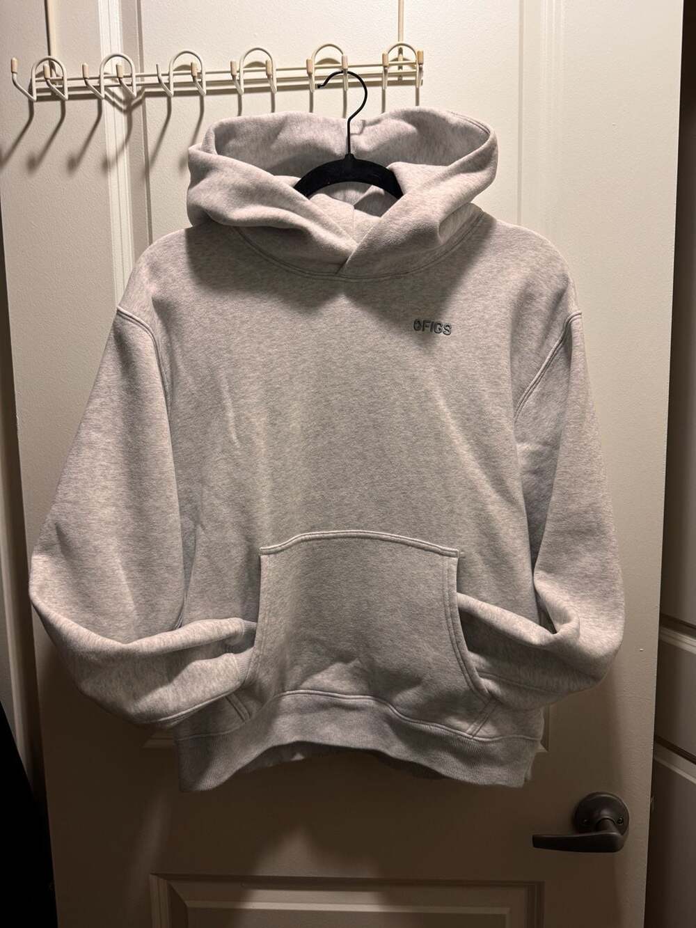 FIGS Hoodie Size S Heather Grey Pullover Sweatshirt